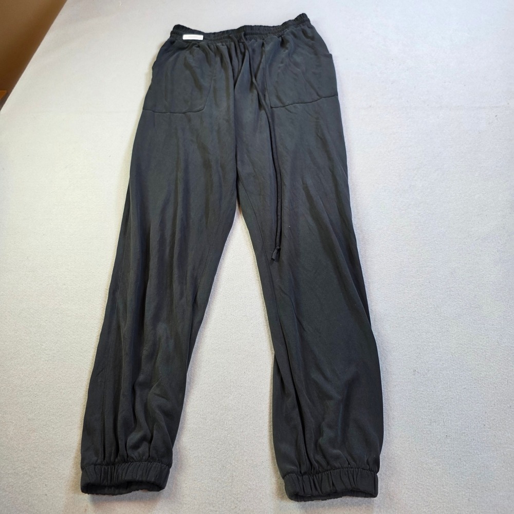 Green Envelope Los Angeles Black Joggers Elastic Waist Drawstring Pants Small